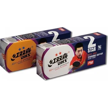 Pingpongový míček Míčky DHS** stolní tenis 40mm CELL FREE balení 10 ks