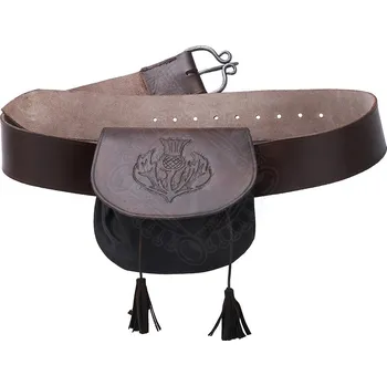 Ledvinka Špulák Skotský sporran s opaskem a kovanou sponou