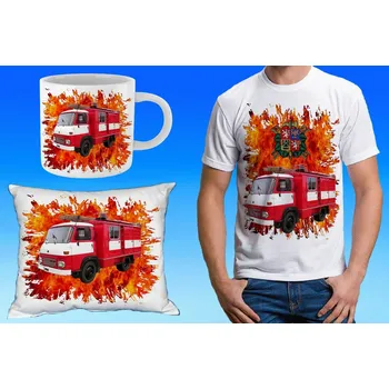 Pánské tričko dárkový set hasiči AVIA A31 152 (při koupi setu ušetříte)