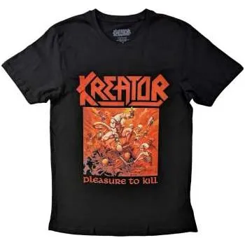 Pánská móda Merch Kreator: Kreator Unisex T-shirt: Pleasure To Kill (back Print) (x-large) XL