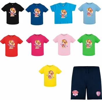 Letní set Sky z Tlapkové Patroly Barva: Růžová/Růže, Velikost: S