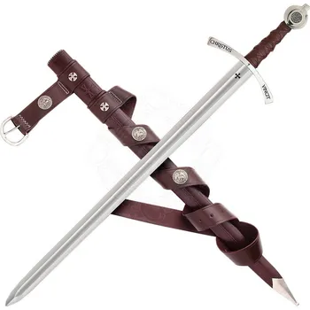 Karnevalový kostým Windlass Steelcrafts Templářský meč Faithkeeper (Strážce víry) s pochvou a opaskem
