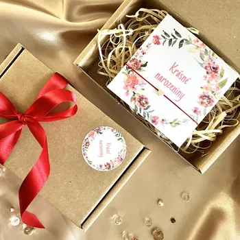 Náramek Dárkové balení s náramkem Krásné narozeniny 2