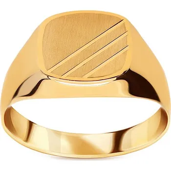 Prsten Zlatý pečetní prsten Beon 2 IZ12583 + dárkové balení LUXUS zdarma