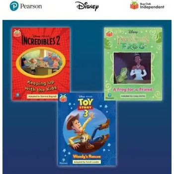 Cizí jazyk Pearson Bug Club Disney Year 1 Pack C, including decodable phonics readers for phase 5; The Incredibles: Keeping Up with the Kids, The Princess and th - Wainwright, Abi