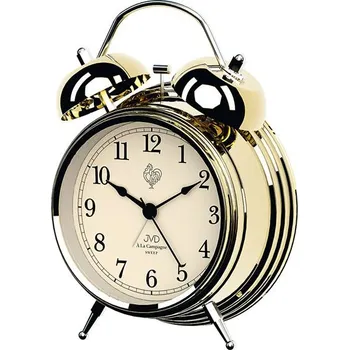 Budík JVD Tichý netikající ručkový budík JVD sweep SRP2217.2 s mechanickými zvonky