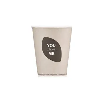 Jednorázové nádobí SAHM Šálek PAP PLA Thank You 35cl - 50ks/bal 100020696