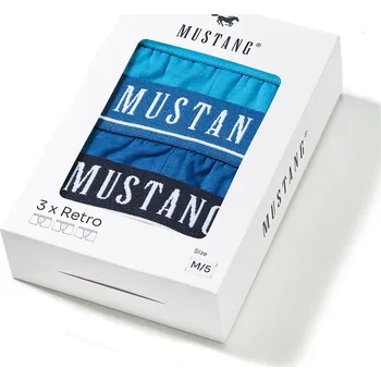 Boxerky MUSTANG Výhodné balení modrých pánských boxerek ELVIS (3ks) M 4224_1003.521
