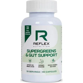 Přírodní produkt Reflex Nutrition Supergreens & Gut Support 90 cps.