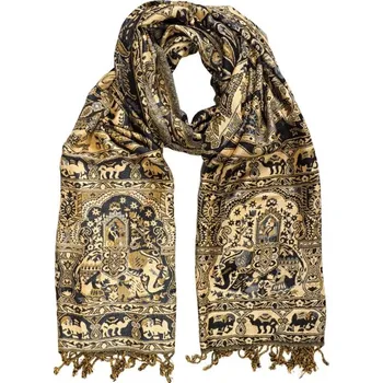 Šála Šála Elefant 01 200 x 70 cm šedo-okrová