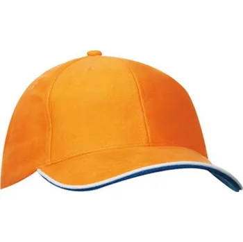 Kšiltovka Myrtle beach Unisex kšiltovka MB6197 Orange-White one size