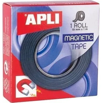 Lepicí páska APLI Magnetic 19 mm x 1 m Černá