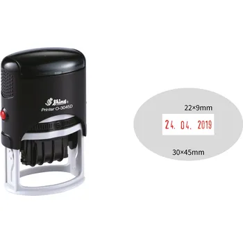 Razítko Datumové razítko Shiny O-3045D Printer Line, vlastní text 45 x 30 mm