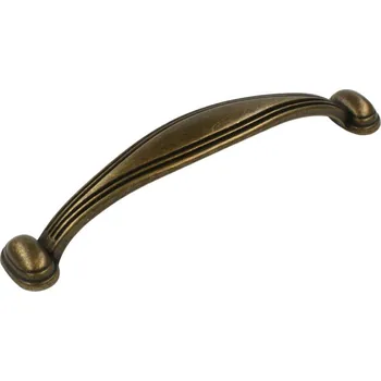 Nábytkové kování Úchytka vintage LEA, kov, staromosaz, délka 110 mm 2262-110 ZN10