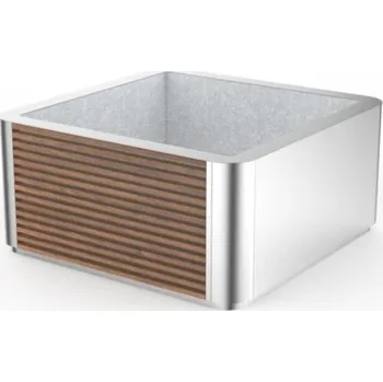 Květináč HTI TRAPO Květináč DTR003.00 Materiál konstrukce: ocel, Povrchová úprava: komaxit dle RAL, Typ použitého obložení: ash