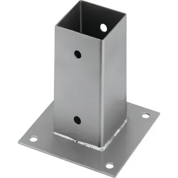 Příslušenství pro plot Šroubovací patka 81x81x150 mm žárově zinkováno 1 kus