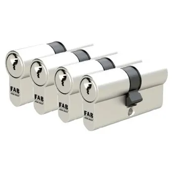Vložka do dveří Čtveřice cylindrických vložek FAB 3*** 30+35mm 5 klíčů