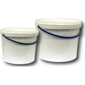 kbelík AllorA Plastový kbelík s víkem, bílý, 1 L