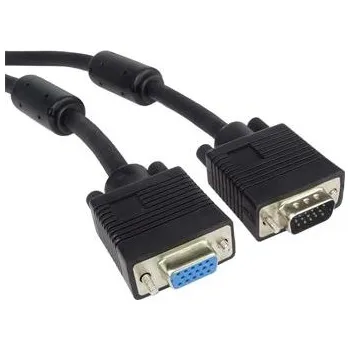 Kabel do PC PremiumCord Kabel prodlužovací HQ(Coax) 2x ferrit, SVGA, DDC2, 3xCoax+8žil, 15m