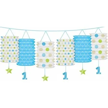Modrá narozeninová girlanda - 1. rok života