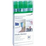 Legamaster Popisovač na skleněné tabule, zelený, sada 4 kusů LEG-7118104
