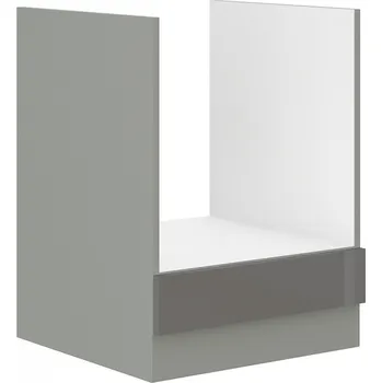 Kuchyňská skříňka Kuchyňská skříňka GARID na vestavný sporák 60 D GAZ BB, Šedý lesk/Šedá