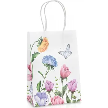 Dárková taška taška papírová louka M 18 x 25 cm
