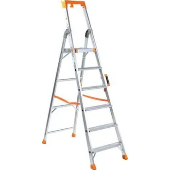 Schůdek Hliníkové schůdky Manutan Expert s držákem, 6 stupňů + Prodloužená záruka na 10 let