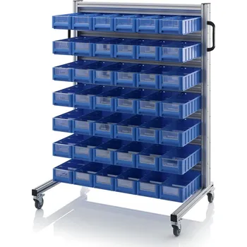 paleta Systémové přepravní podvozky pro regálové přepravky 112 x 65 x 135 cm - materiál: Aluminium / Stahl / Kunststoff / MPX - SR.L.41509