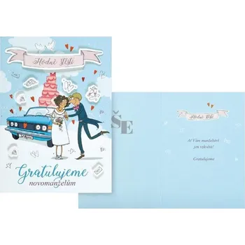 Svatební Blahopřání s textem CN-755