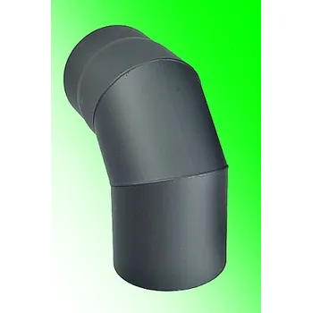 Kouřovod Kovo KRAUS koleno 90°/ø 130 mm ANTRACIT