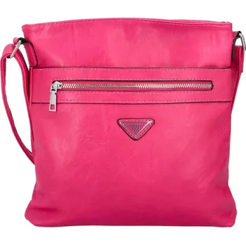 Kabelka Praktická dámská koženková crossbody Verbo, výrazná růžová
