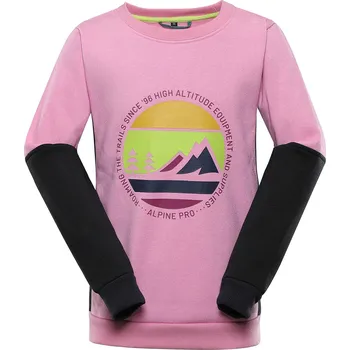 Chlapecká mikina Dětská mikina Alpine Pro RONDO - růžová / 104/110