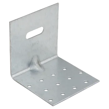 Tesařské kování DMX KMRP 3 - úhelník montážní stavitelný s prolisem 100x100x100x2,0 mm