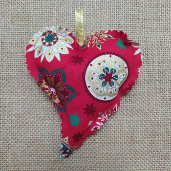 Vánoční dekorace Vánoční vonné srdíčko šikmé 06