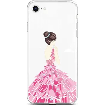 Pouzdro na mobilní telefon Kryt iPhone SE 2022 silikon Pink Princess (obal neboli pouzdro na iPhone SE 2022)