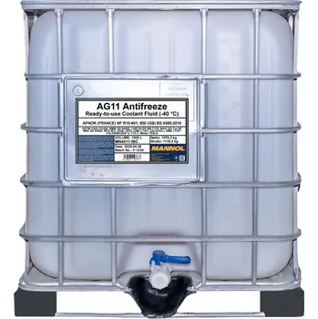 Náplň do chladiče a ostřikovače Mannol Antifreeze AG11 1000L - modrý