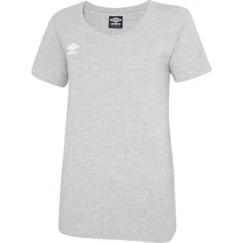 Dámské tričko dámské tričko UMBRO - GREY MARL/WHITE - L (Umbro Crew Womens Tee)