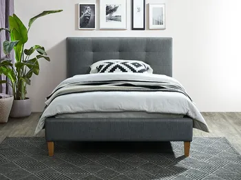Postel Čalouněná postel Texas 120 x 200 cm šedá 