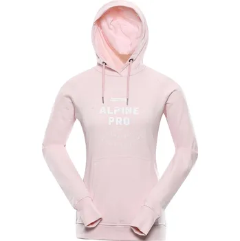 Dámská mikina Dámská bavlněná mikina Alpine Pro LEWA - světle růžová / S