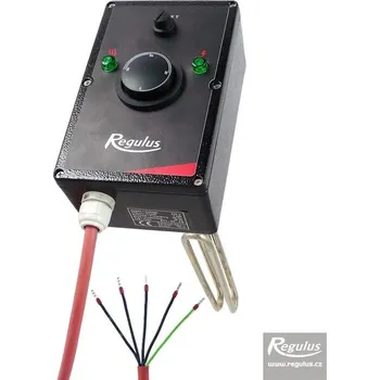 Topná tyč Topné těleso 3 kW, typ D2 (Poniklovaná elektrická topná tělesa G 6/4'' s termostatickou kovovou hlavicí 1krát230V)