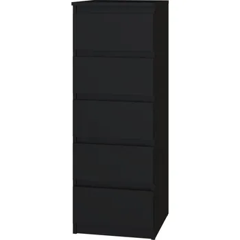 Ložnicová sestava Komoda MALVÍNA W5, Černá