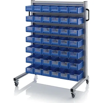 paleta Systémové přepravní podvozky pro regálové přepravky 112 x 65 x 135 cm - materiál: Aluminium / Stahl / Kunststoff / MPX - SR.L.31509