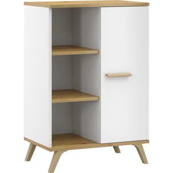 Šatní skříň Komoda ROKY 2, Bílá/Dub artisan