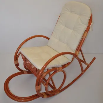 Polstr UNI na houpací křeslo látka béžový melír