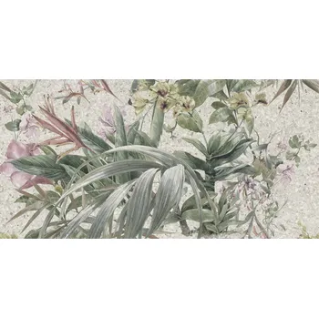 Terazzo flower A rekt. - obkládačka rektifikovaná 30x60 šedá mat 164870