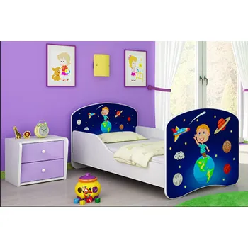 Dětská postel Dětská postel - Vesmír - 140x70 cm