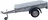 Agados Handy plachta pro přívěsný vozík, 1,32 x 2,32 m šedá