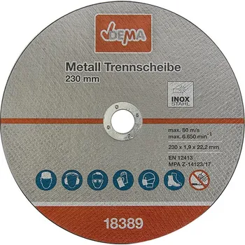 řezačka na dlažbu DEMA Řezný kotouč na kov 25 díl.set 230 mm / 1,9