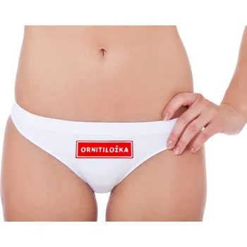 Dámská móda Kalhotky s nápisem Ornitoložka - velikost L